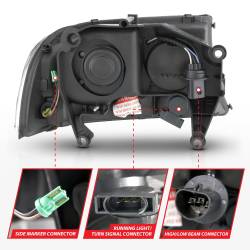 Anzo USA - Anzo USA 111591 Crystal Headlight Set for 97-04 Dakota/Durango - Image 5