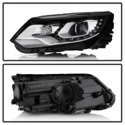 Spyder Auto - Spyder Auto 9948527 DRL LED Projector Headlights for 12-17 VW Tiguan - Image 2