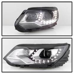 Spyder Auto - Spyder Auto 9948527 DRL LED Projector Headlights for 12-17 VW Tiguan - Image 6
