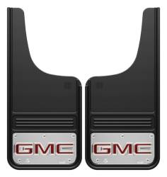 Gatorback - Gatorback 12"x26" Cut-Style Black Mud Flaps GMC Logo GB1226CUTGR-2 - Image 1