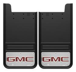 Gatorback - Gatorback 12"x23" Universal Black Mud Flaps GMC Logo GB1223GR-2 - Image 1