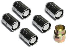 Rugged Ridge - Rugged Ridge 16715.20 Five Piece Wheel Lock Set 1/2 -20 Thread Chrome - Image 1