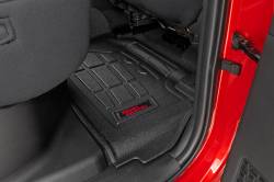 Rough Country Suspension Systems - Rough Country SM71224 Front/Rear Floor Liners Black for 24-26 Tacoma Double - Image 4