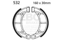 EBC Motorcycle Brakes - EBC Motorcycle Brakes 532 Plain Motorcycle Replacement Brake Shoes - Image 1