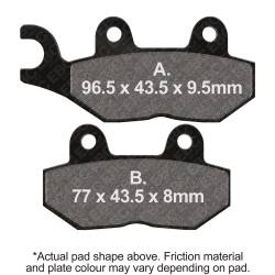 EBC Motorcycle Brakes - EBC Motorcycle Brakes FA214/2HH Double-H Sintered Pads - Image 1