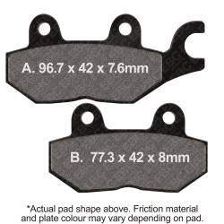 EBC Motorcycle Brakes - EBC Motorcycle Brakes FA215 Organic FA Series Pads for Sprint Tiger Trident - Image 1