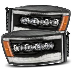 AlphaRex - AlphaRex 880536 Black LED Projector Headlights for 06-08 Dodge Ram - Image 1