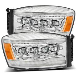 AlphaRex - AlphaRex 880537 Chrome LED Projector Headlights for 06-08 Dodge Ram - Image 1