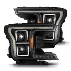 AlphaRex - AlphaRex 880250 Black G2 LED Projector Headlights for 18-20 Ford F150 - Image 1