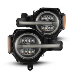 AlphaRex - AlphaRex 880260 Black LED Projector Headlights for 21-24 Ford Bronco - Image 1
