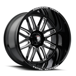 American Truxx - American Truxx AT1915 Restless 20x10 6x135 -25mm Black/Milled AT1915-2136M - Image 1