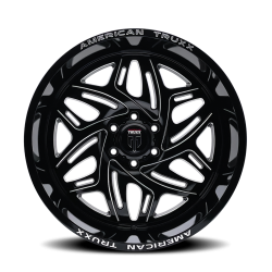 American Truxx - American Truxx AT1914 Euphoria 20x10 6x135 -19mm Black/Milled AT1914-2136BM - Image 2