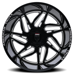 American Truxx - American Truxx AT1917 Goliath 20x9 8x6.5 -12mm Gloss Black/Milled AT1917-2981M - Image 3