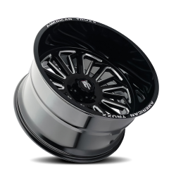 American Truxx - American Truxx AT1916 Butcher 20x12 5x5.0 -25mm Gloss Black/Milled AT1916-2273M - Image 2