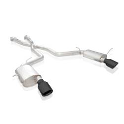 Stainless Works - Stainless Works DUR18CBL-B Legend Catback w/Black Tips - Image 1