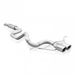 Stainless Works - Stainless Works FC13CB-RT Catback Vintage Round Muffler Round Tips Factory - Image 1