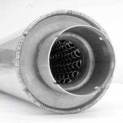Stainless Works - Stainless Works FC13CB-RT Catback Vintage Round Muffler Round Tips Factory - Image 2