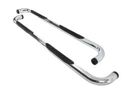 Big Country - Big Country 372014 3" Round Classic Side Bars Complete Kit w/Brackets - Image 1