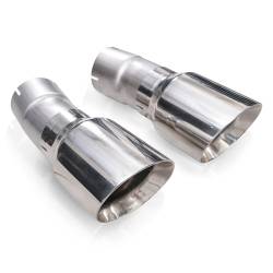 Stainless Works - Stainless Works JPGC57TIPS 4" Double Wall Slash-Cut Polished Tip Kit - Image 1