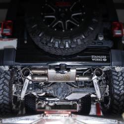 Stainless Works - Stainless Works JPJKAB Axleback Dual Oulet Muffler Factory Connect - Image 2