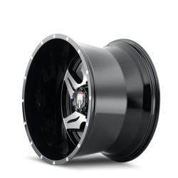 American Truxx - American Truxx AT163 Ninja 22x14 6x135 -76mm Black/Machined AT163-22436BM-76 - Image 2
