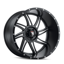 American Truxx - American Truxx AT162 Vortex 24x14 6x135 -76mm Black/Milled AT162-24436M-76 - Image 1