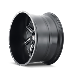 American Truxx - American Truxx AT162 Vortex 24x14 5x5.0 -76mm Black/Milled AT162-24473M-76 - Image 2