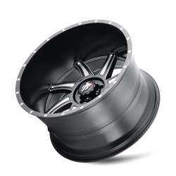 American Truxx - American Truxx AT162 Vortex 24x14 5x5.0 -76mm Black/Milled AT162-24473M-76 - Image 3