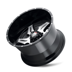 American Truxx - American Truxx AT163 Ninja 22x14 5x150 -76mm Black/Machined AT163-22450BM-76 - Image 3