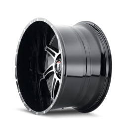 American Truxx - American Truxx AT162 Vortex 22x12 5x150 -44mm Black/Machined AT162-22250BM-44 - Image 2