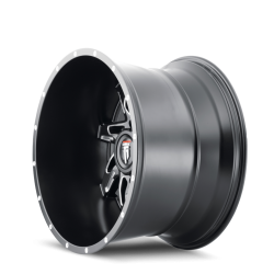 American Truxx - American Truxx AT183 Spyder 22x14 5x5.0 -76mm Black/Milled AT183-22473M-76 - Image 2