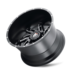 American Truxx - American Truxx AT183 Spyder 22x14 5x5.0 -76mm Black/Milled AT183-22473M-76 - Image 3