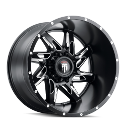 American Truxx - American Truxx AT183 Spyder 22x14 6x135 -76mm Black/Milled AT183-22436M-76 - Image 1