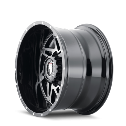 American Truxx - American Truxx AT165 Warrior 20x12 5x5.0 5x5.5 -44mm Black AT165-2252BM-44 - Image 2