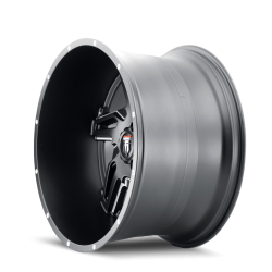 American Truxx - American Truxx AT186 Spurs 24x14 5x150 -76mm Satin Black/Milled AT186-24450M-76 - Image 2