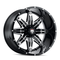 American Truxx - American Truxx AT185 Lonestar 22x12 5x150 -44mm Black/Machined AT185-22250BM-44 - Image 1