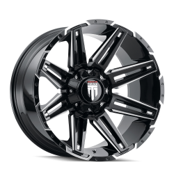 American Truxx - American Truxx AT1903 Boom 20x9 5x5.0 5x5.5 -12mm Black/Milled AT1903-2952M-12 - Image 1