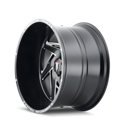 American Truxx - American Truxx AT1906 Spiral 22x12 5x150 -44mm Black/Milled AT1906-22250M-44 - Image 2