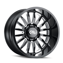 Cali Offroad Wheels - Cali Offroad 9110 Summit 20x10 6x5.5 -25mm Gloss Black/Milled 9110-2183BM - Image 1