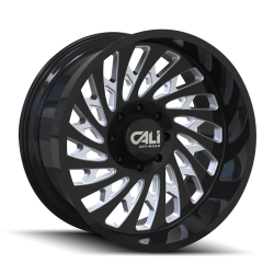 Cali Offroad Wheels - Cali Offroad 9108 Switchback 20x12 5x5.0 -51mm Gloss Black/Milled 9108-2273BM - Image 1