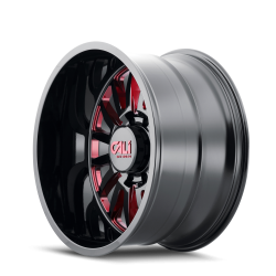 Cali Offroad Wheels - Cali Offroad 9110 Summit 20x9 8x180 0mm Gloss Black/Red Milled 9110-2978BTR - Image 2