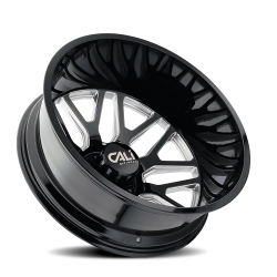 Cali Offroad Wheels - Cali Offroad 9115 Invader 22x8.25 Rear 8x200 -192mm Black/Mill 9115D-22877BMR192 - Image 2