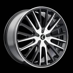 Kraze Wheels - Kraze Wheels KR185 Double Down 17x8 5x112 38mm Black/Machined KR185-7809BM38 - Image 1