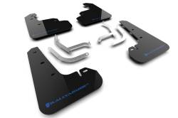 Rally Armor - Rally Armor MF105-UR-BLK-NB Black Mud Flap Light Blue Logo - Image 1