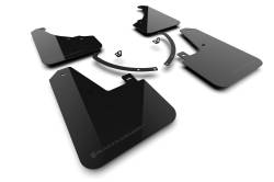 Rally Armor - Rally Armor MF118-UR-BLK-DGRY Black Mud Flap Dark Grey Logo - Image 1