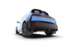 Rally Armor - Rally Armor MF117-UR-BLK-PBL Black Mud Flap Light Blue Logo - Image 2