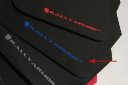 Rally Armor - Rally Armor MF1-UR-BLK/BL Black Mud Flap Blue Logo - Image 2