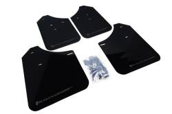 Rally Armor - Rally Armor MF1-UR-BLK/GRY Black Mud Flap Grey Logo - Image 1