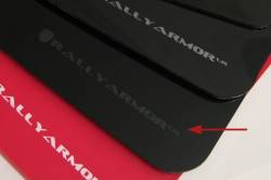 Rally Armor - Rally Armor MF1-UR-BLK/GRY Black Mud Flap Grey Logo - Image 2