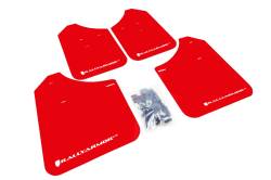 Rally Armor - Rally Armor MF1-UR-RD/WH Red Mud Flap White Logo - Image 1